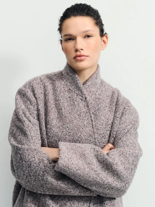 Куртка оверсайз из пальтовой ткани / Zarina  фото 8