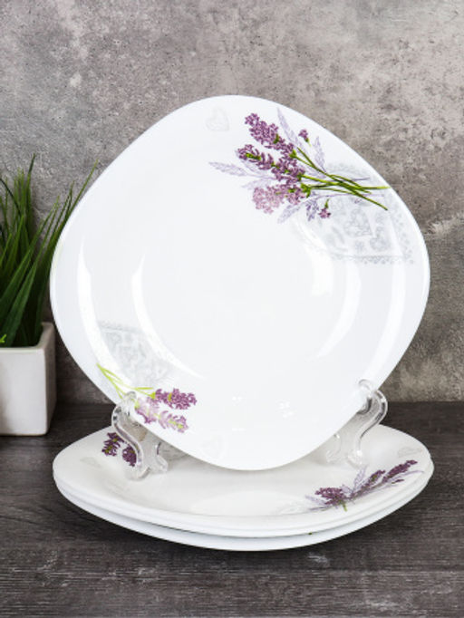 Набор квадратных тарелок 4 штуки 200 мм / FP-80XN (7131) /уп 12/ Лаванда - Галеонтрейд фото 2