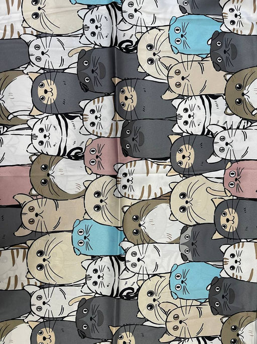 K13596 Платок 60/60 шелк искусственный БЕЖЕВЫЙ