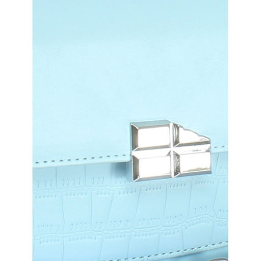 Сумка женская искусственная кожа Ch&K-8630, 1отд, плечевой ремень, голубой SALE 255072 - Adelia фото 4