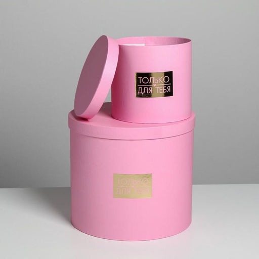 Набор коробок для цветов 5 в 1, упаковка подарочная, Нежность, 14?14?13 см - 22?22?19.5 см