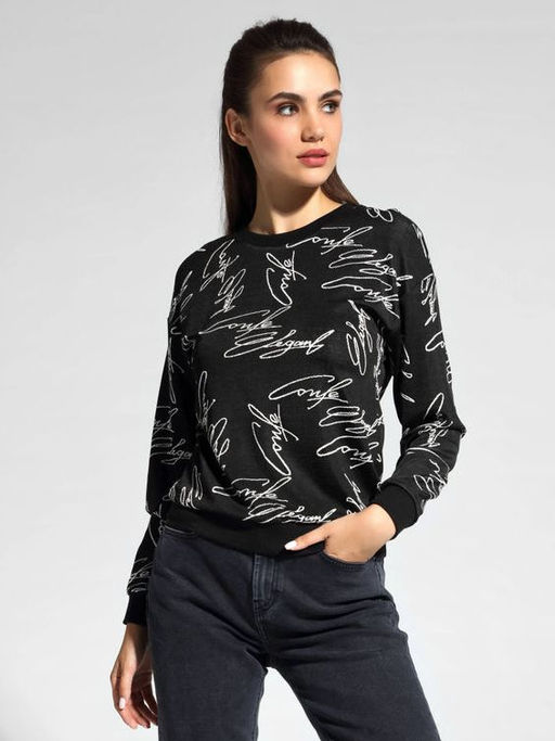 CONTE Свитшот из вискозы премиального качества LD 1042 black-moon grey