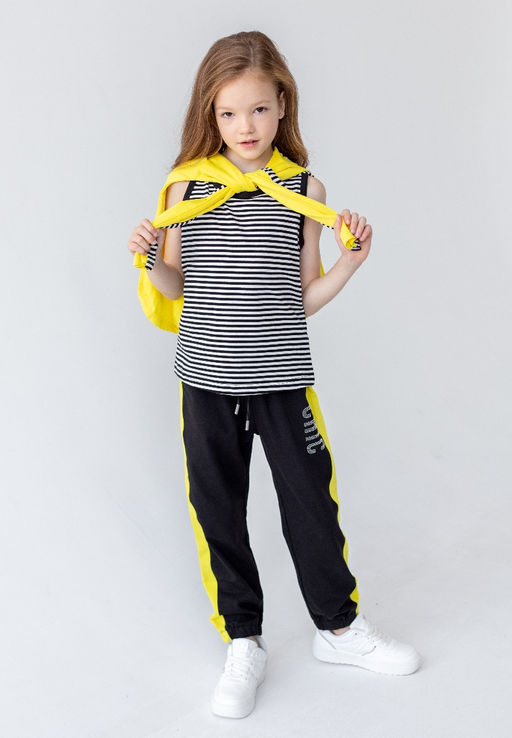 88071 Костюм трикотажный тройка для девочки - Kiko фото 2