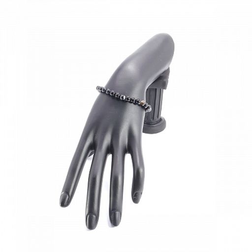 Браслет из камня Черный агат защита 6мм от дурного глаза порчи и соперниц