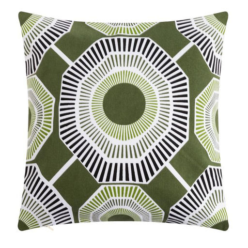 Наволочка декоративная 40х40 см, Circle green, 100% хлопок - Этель фото 3