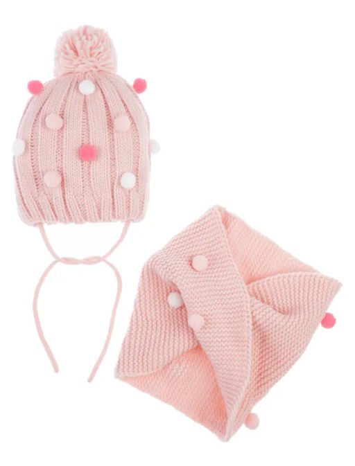 PlayToday / Комплект детский трикотажный для девочек: шапка, снуд  фото 5