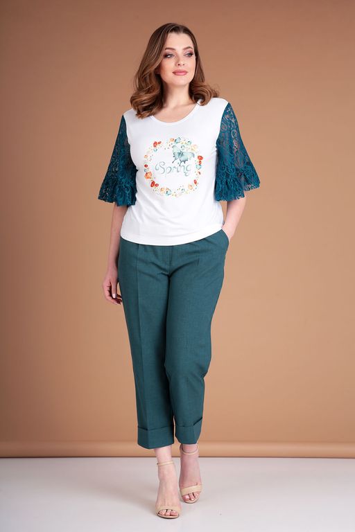 Костюм Liona Style 785 изумрудный