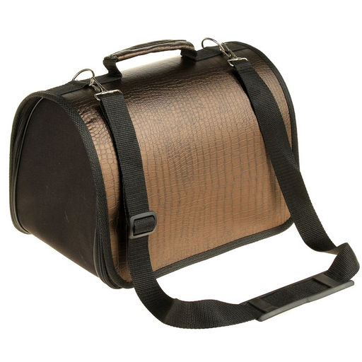 Сумка - переноска для животных, искусственная кожа, 31 х 20,5 х 22 см - Пижон фото 4