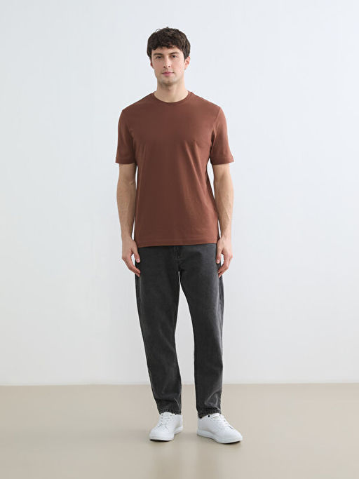 Bisiklet Yaka Penye Erkek Ti??rt