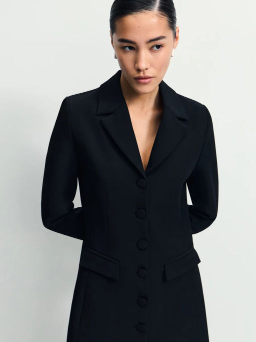 Приталенное мини платье-жакет / Zarina фото 2