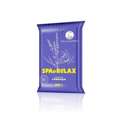 Цена за 2 шт. Цена снижена! РУСАЛОЧКА соль д/ванны SPA&RELAX 300гр Лаванда