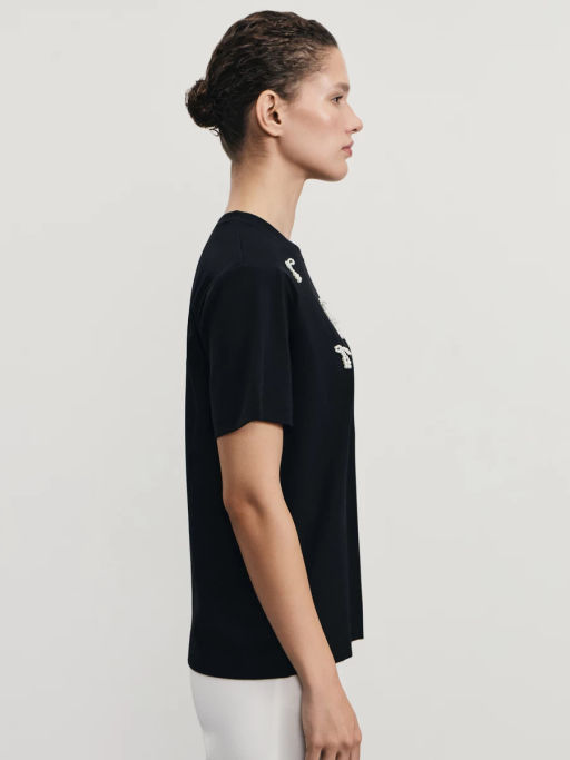 Футболка с бантиками из бусин / Zarina фото 5