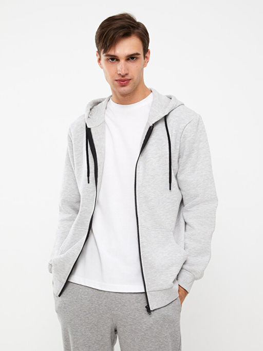 Standart Kal?p Kap??onlu Erkek Kal?n Spor H?rka