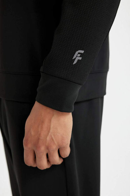 DeFactoFit Спортивная толстовка стандартного кроя с воротником-стойкой  фото 6