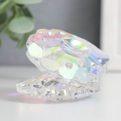 Фигурка стекло «Ракушка с жемчужиной», перламутр, 6.5×5×5 см