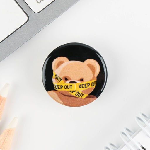 Цена за 10 шт. Значок металлический, закатной Треш персонажи, 25 мм, МИКС