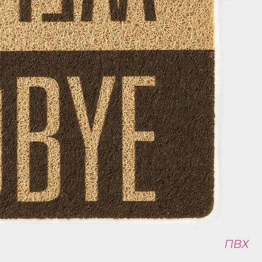 Коврик придверный Доляна «Здравствуйте/До свидания», 40×60 см