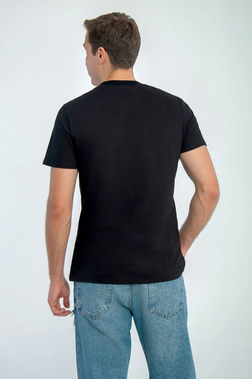 Арт. 61112/8 Футболка мужская 48-58 (6 шт) Цвет:черный - Идеал фото 4