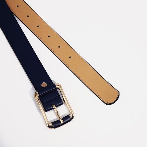 Ремень женский, ширина 3 см, винт, пряжка металл, цвет синий - Simaland фото 2