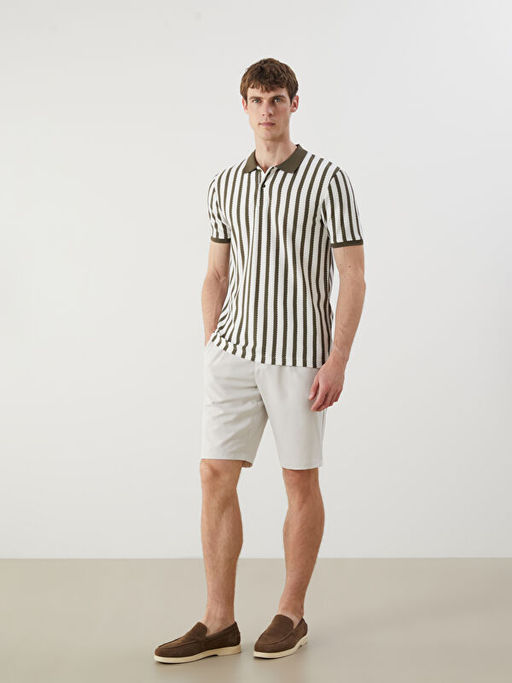 Polo Yaka ?izgili Erkek Ti??rt