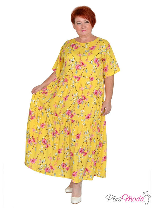 Платье Модель №1458 размеры 44-84 - Plusmoda фото 2