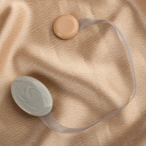 Цена за 3 шт. Подхват для штор, 5 3,5 см, цвет светло-серый - Арт узор фото 3