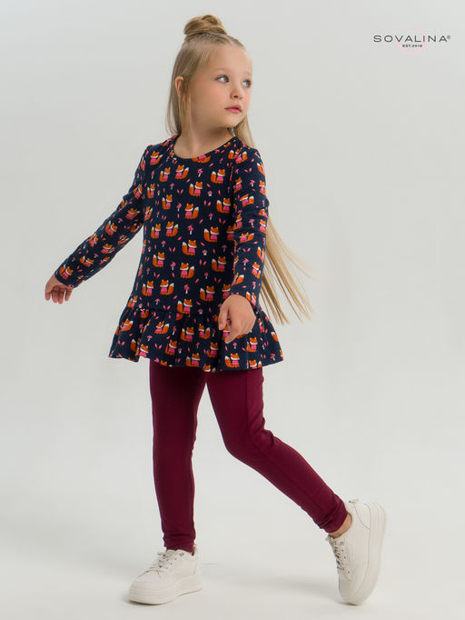 Костюм Алиса лисята на синем-марсала - Sovalina фото 37