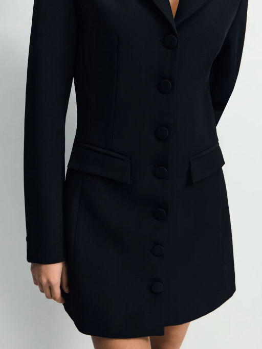 Приталенное мини платье-жакет / Zarina фото 7