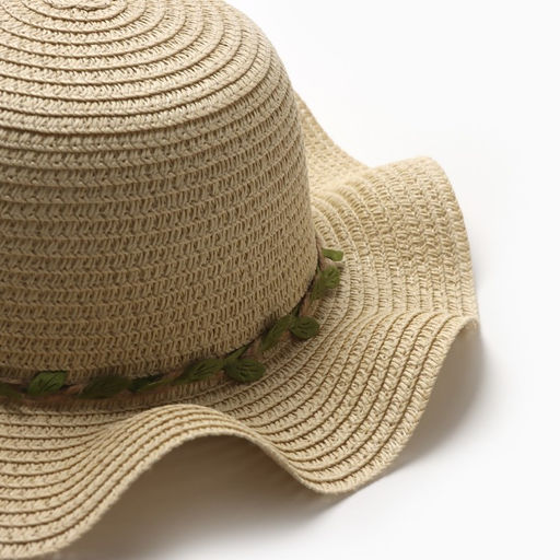 Шляпа для девочки MINAKU «Лианна», бежевая, размер 52