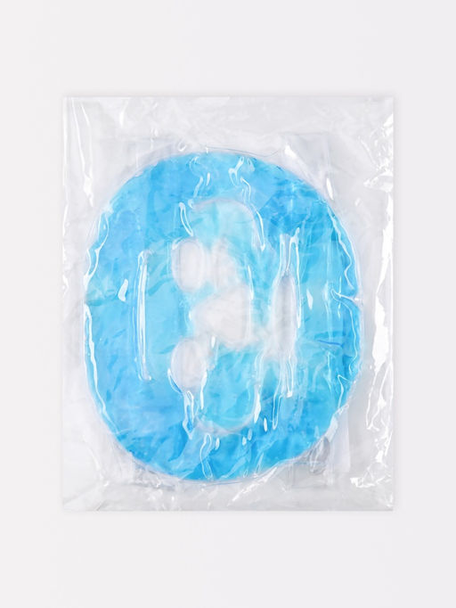 Маска для лица гидрогелевая, охлаждающая/согревающая, 22.5?19.5 см, синяя