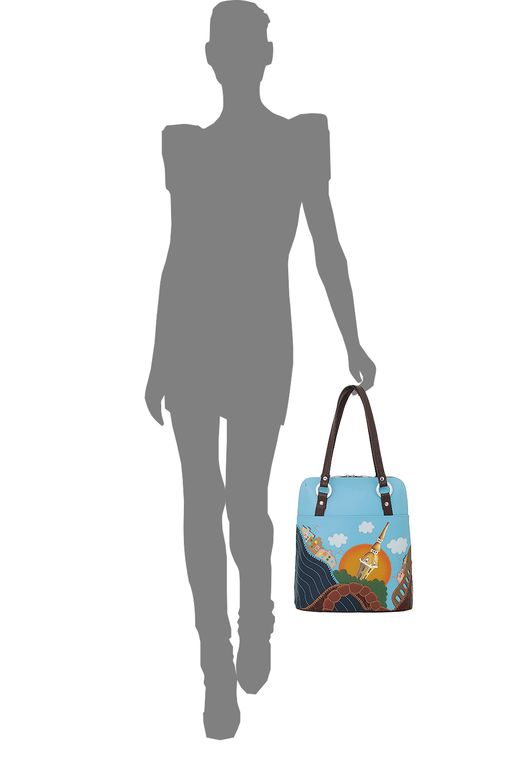 Сумка с аппликацией ДС-226-237 мокко - Protege фото 4