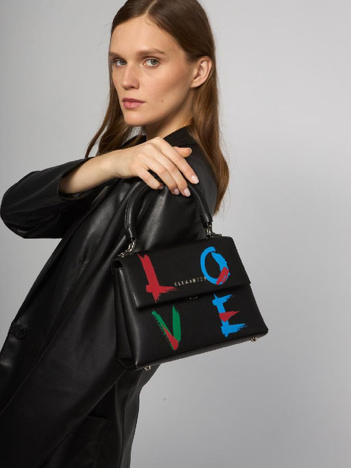 Сумка ELEGANZZA ZQ140-1204 black/multicolor  фото 8