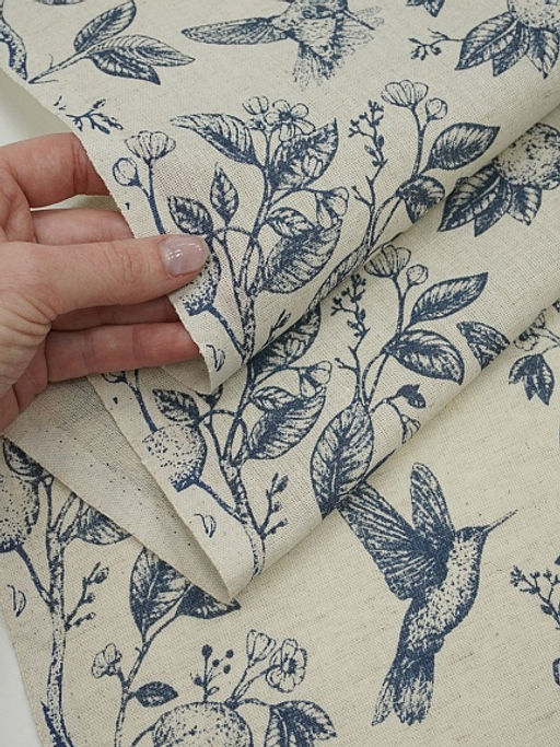 Полулен Райское местечко (на суровом), ш.1.5м, лен-30%, хлопок-70%, 147гр/м.кв - Купава фото 5