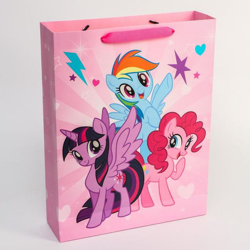 Пакет ламинированный горизонтальный, 31 х 40 х 9 см Подружки, My Little Pony - Hasbro фото 2