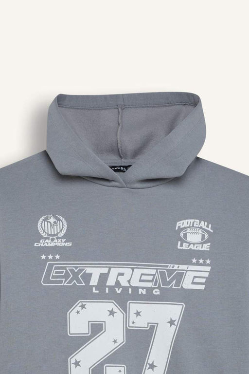 Толстовка с капюшоном и принтом Cool Oversize, широкий крой - Defacto фото 7