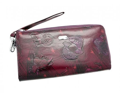 Женский кожаный кошелек на молнии Sergio Valentini СВ 1285/1-395/1