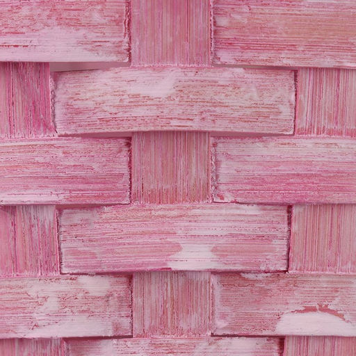 Корзина плетёная для хранения Jute, бамбук, розовая, набор 3 шт.