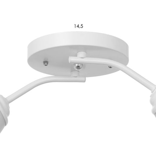 Люстра «Оникс» BayerLux 2×15 Вт E27, белый, 50×15×15 см