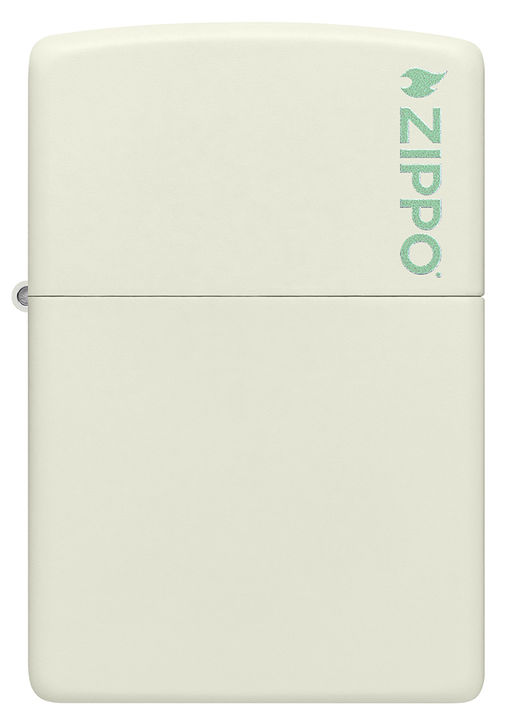 Зажигалка ZIPPO Логотип с покрытием, светящимся в темноте зеленым | Logo Glow In The Dark 49193ZL
