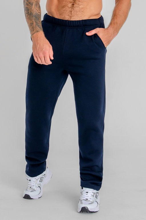 Арт. 62902 Брюки мужские с начесом 48-56 (5 шт) Цвет:темно-синий