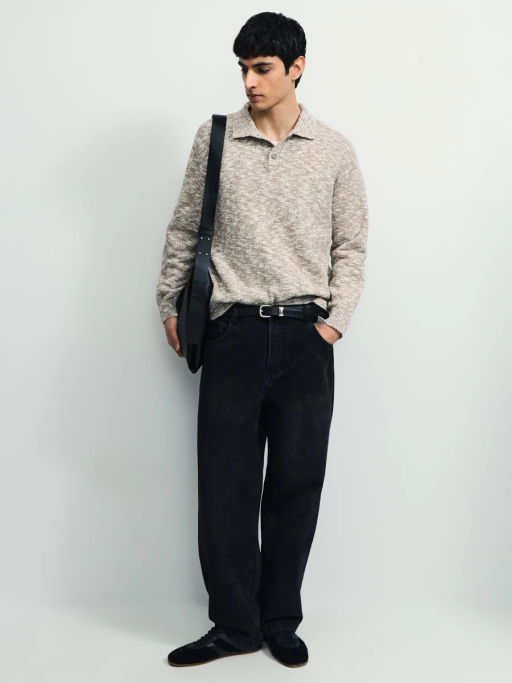 Джинсы baggy fit с эффектом стирки / Zarina