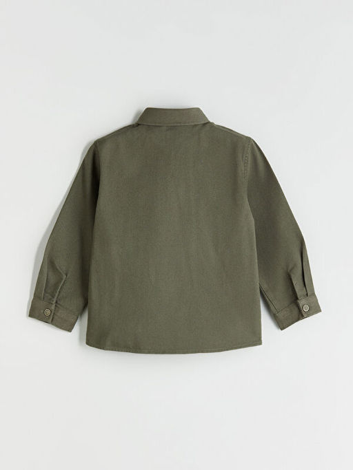 Basic Gabardin Uzun Kollu Erkek ?ocuk G?mlek