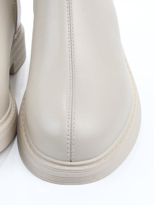 01-XKL21-225R LT. BEIGE Ботинки демисезонные женские (натуральная кожа, байка)