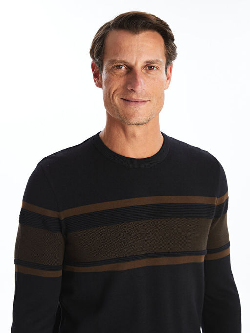 Bisiklet Yaka Erkek Triko Kazak