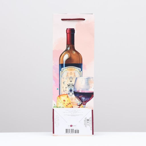 Пакет подарочный Праздничный ужин 12 х 36 х 8,5 см - Simaland фото 2