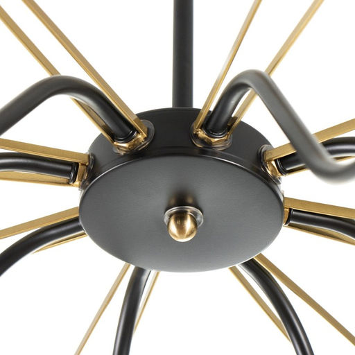 Светильник потолочный BayerLux «Кэган», люстра 8×E27 40 Вт, чёрный, 74×74×46.5 см