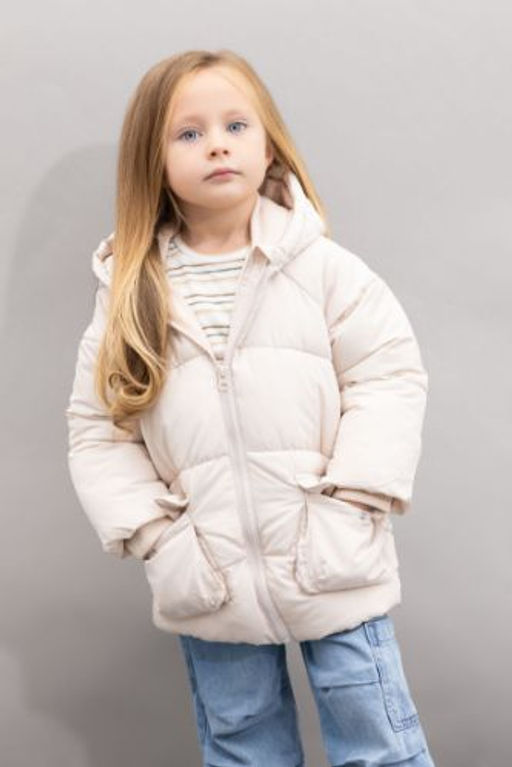 K?z Bebek Su Itici Kapusonlu Polar Astarl? Sisme Mont