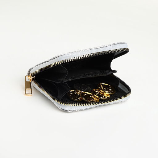 Кошелёк женский, маленький, на молнии, синий