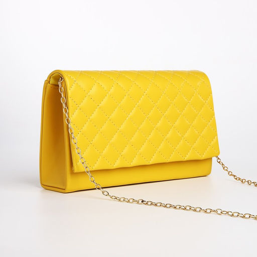 Сумка-клатч на магните, цвет жёлтый - Simaland фото 3