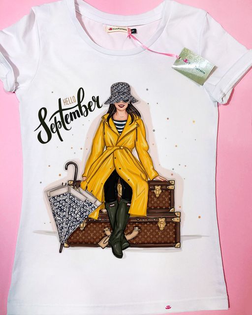 Эксклюзивная футболка Yana Pletneva упаковка плотный Zip пакет!